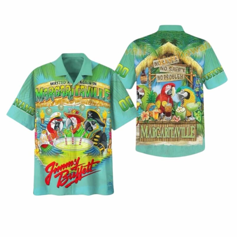 Personalized Escape To Paradise The Jimmy Margaritaville Hawaiian Shirt