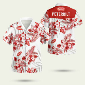 Peterbilt tropical hawaiian shirt