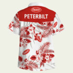Peterbilt tropical hawaiian shirt back