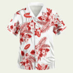 Peterbilt tropical hawaiian shirt front