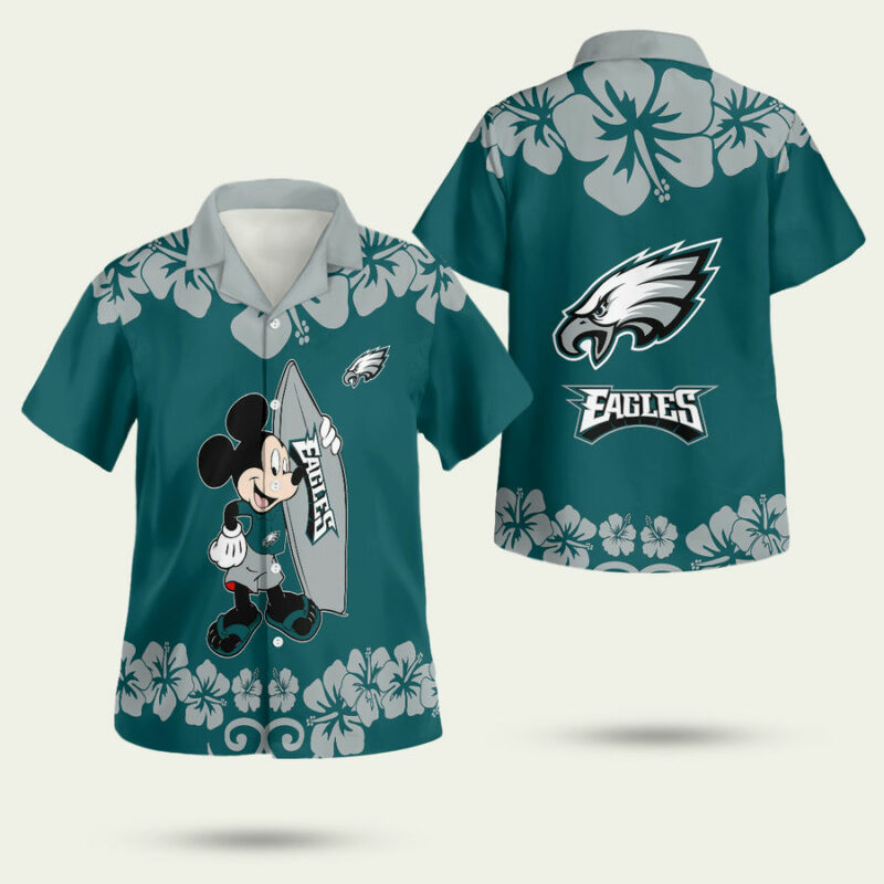 Philadelphia Eagles Mickey Hawaiian Shirt 1