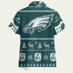 Philadelphia eagles ugly christmas hawaiian shirt back side