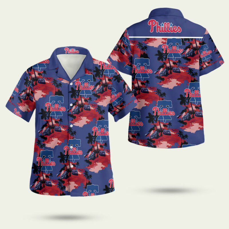 Philadelphia Phillies Tommy Bahama Summer Hawaiian Shirt 1