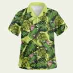 Pickle rick tropical hawaiian shirt front side