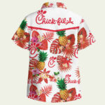 Pineapple chick fil a hawaiian shirt back side