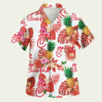 Pineapple chick fil a hawaiian shirt front side