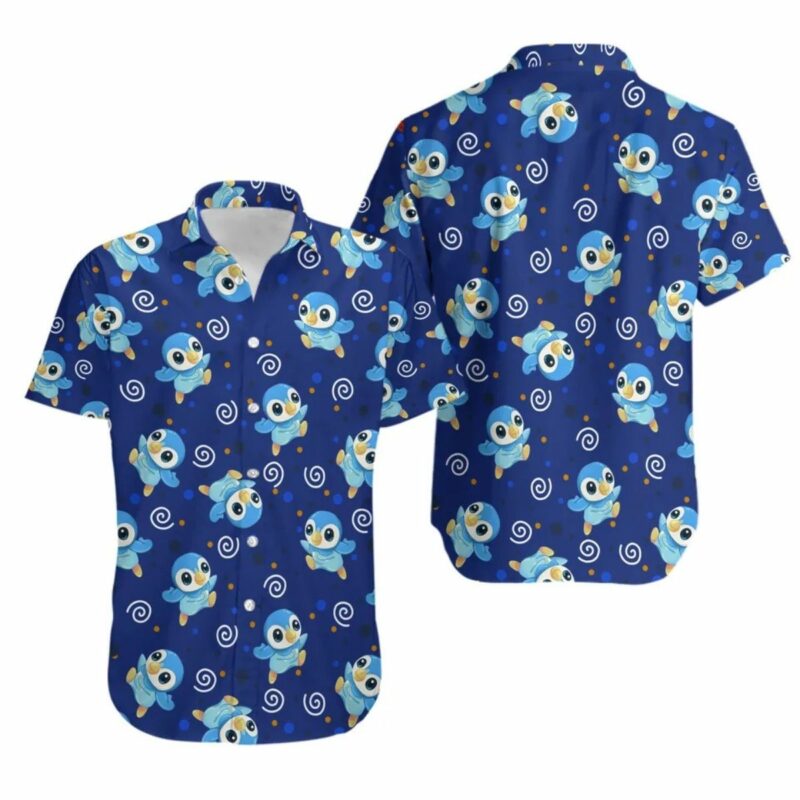 Piplup Japanese Anime Hawaiian Shirt