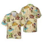 Pirates Mickey Mouse Coconut Island Hawaiian Shirt
