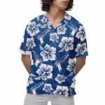 Pistol Gun Hibiscus Hawaiian Shirt Front