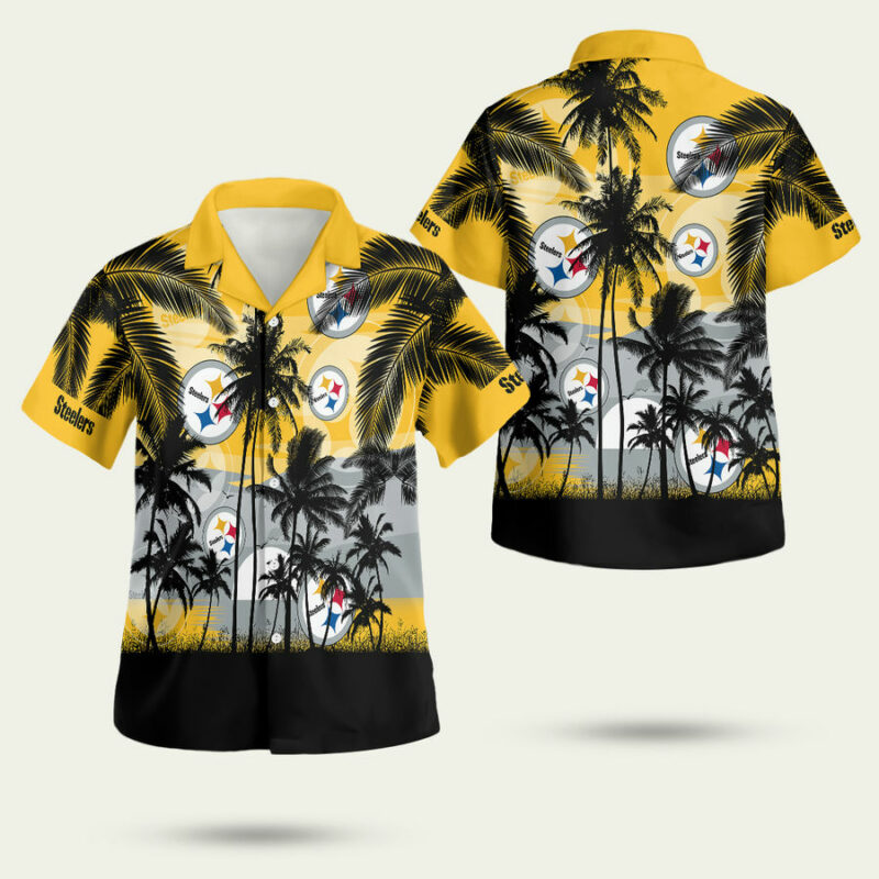 Pittsburgh Steelers Tropical Hawaiian Shirt 1