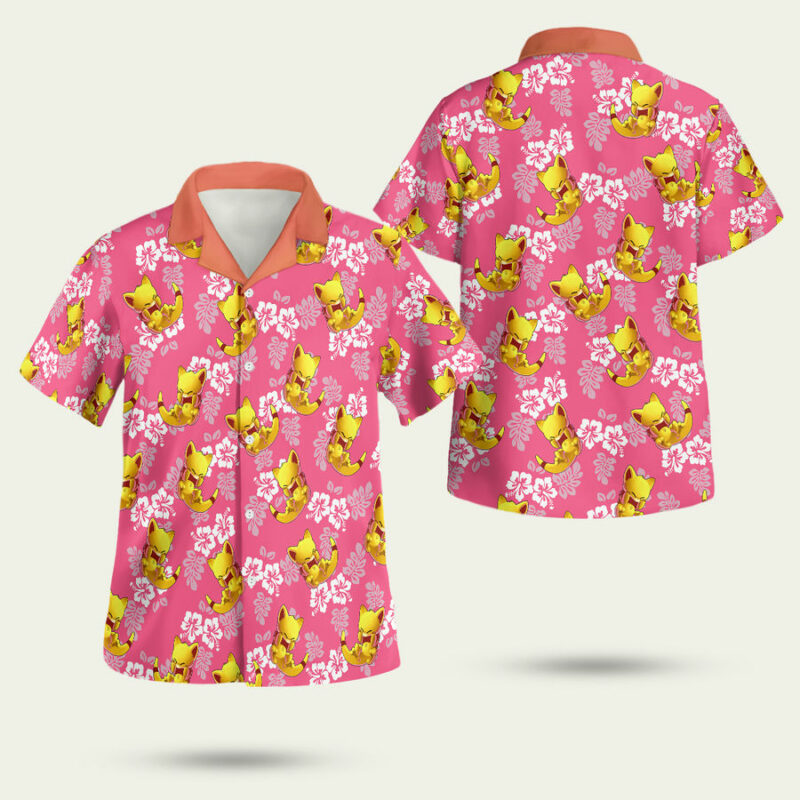 Pokemon Abra Tropical Beach Hawaiian Shirt