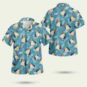 Pokemon snorlax tropical beach hawaiian shirt