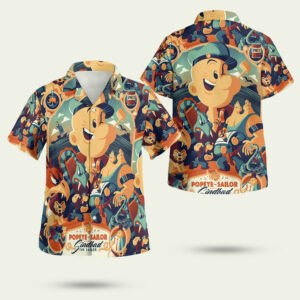 Popeye anime hawaiian shirt