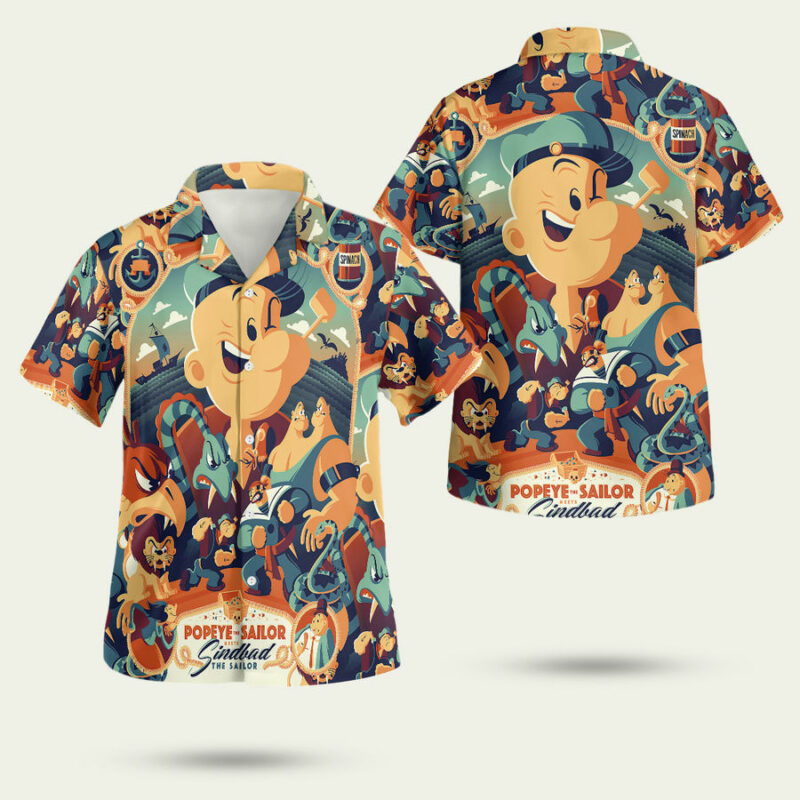Popeye Anime Hawaiian Shirt