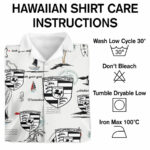 Porsche motorsports f1 racing hawaiian shirt care instruction