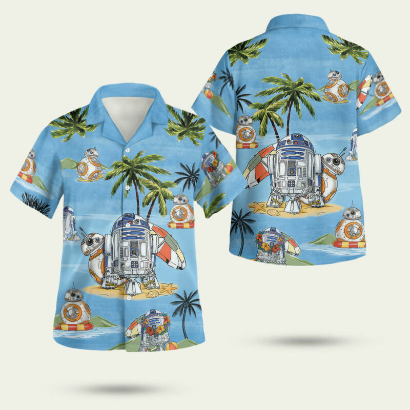 R2D2 Summer Time Hawaiian Shirt