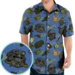 Rad Away Fallout Hawaiian Shirt Front 1