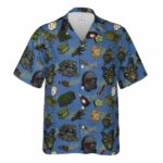Rad Away Fallout Hawaiian Shirt Front