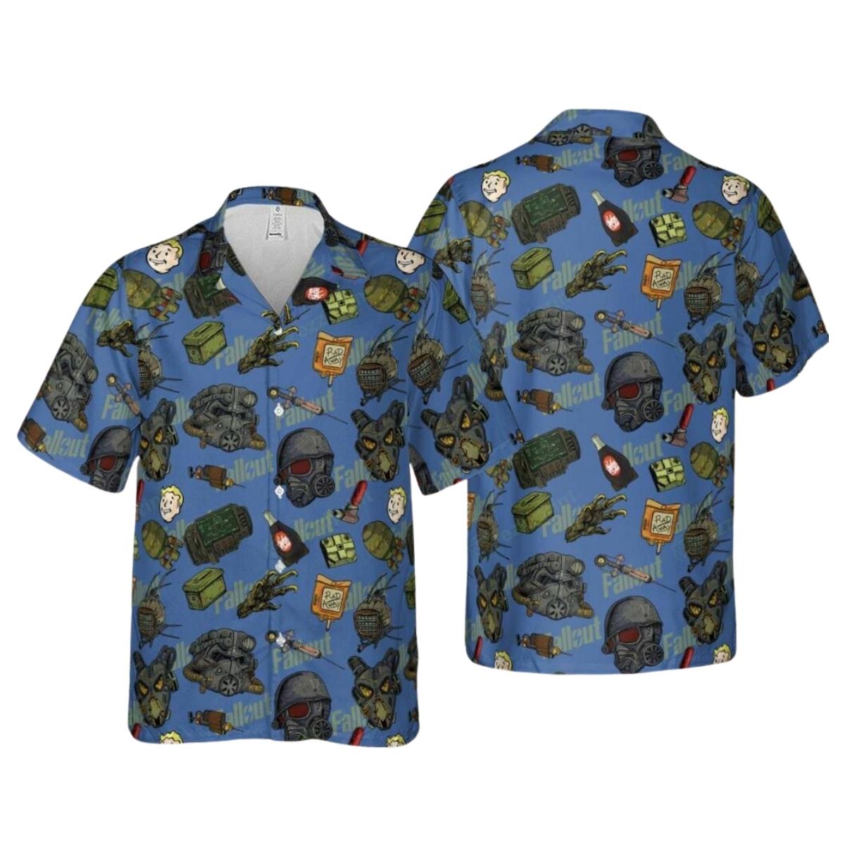 Rad Away Fallout Hawaiian Shirt