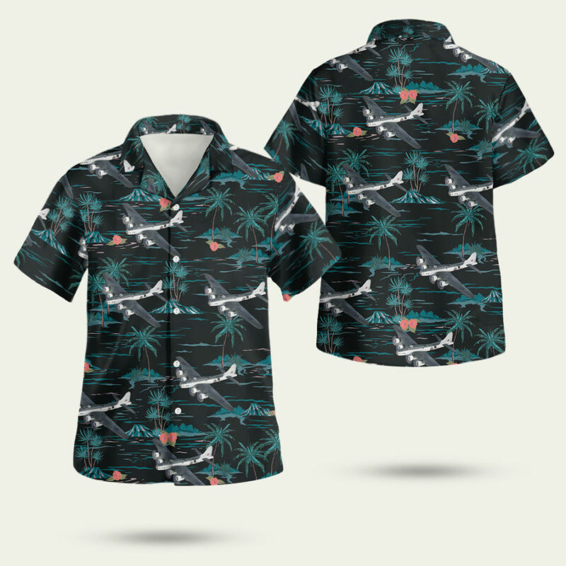 Raf Boeing B 17 Mk Iia Flying Fortress Hawaiian Shirt