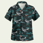 Raf boeing b 17 mk iia flying fortress hawaiian shirt front side