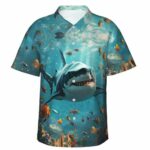 Realistic Ocean Shark Tropical Hawaiian Shirt