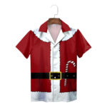 Red Santa Claus Cosplay Xmas Hawaiian Shirt
