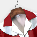 Red Santa Claus Cosplay Xmas Hawaiian Shirt Front
