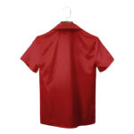 Red Santa Face Snowflake Graphic Humorous Hawaiian Shirt Back