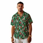 Red and Green Christmas Socks Hawaiian Shirt Front 2