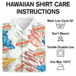 Red stripe beer hawaiian shirt care instruction