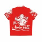 Retro Nuka Cola Advert Fallout Merchandise Hawaiian Shirt Back