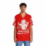 Retro Nuka Cola Advert Fallout Merchandise Hawaiian Shirt Front