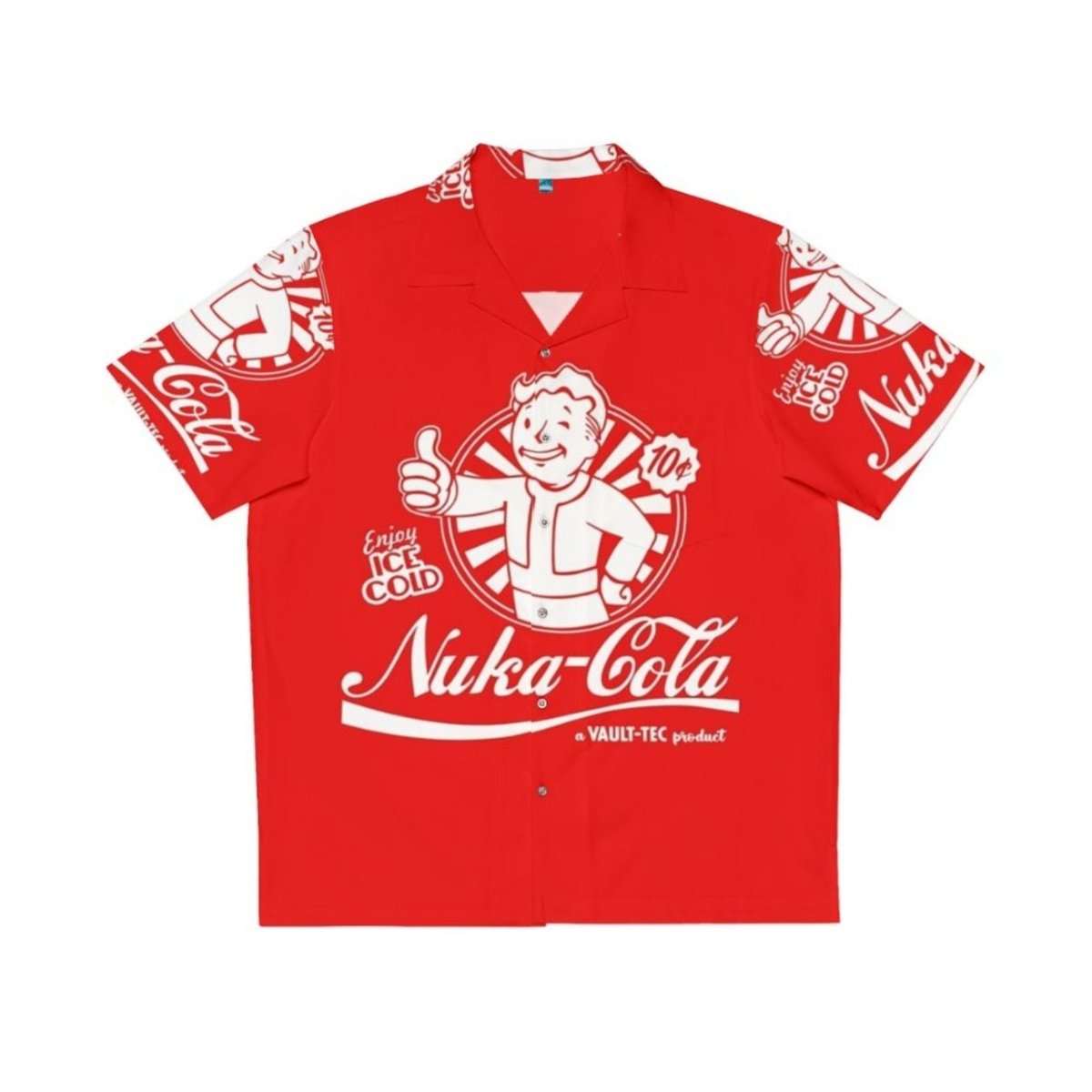 Retro Nuka Cola Advert Fallout Merchandise Hawaiian Shirt