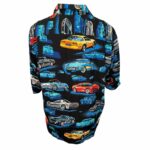 Reyn Spooner Sports Eddy Y GM Corvette Hawaiian Shirt Back