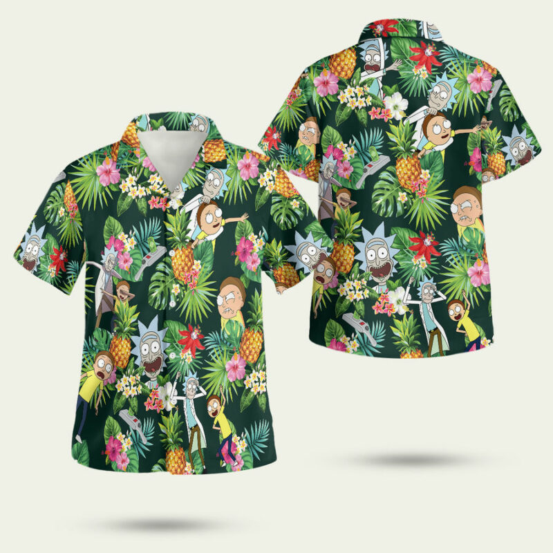 Rick And Morty Tropical Summer Hawaiian Shirt
