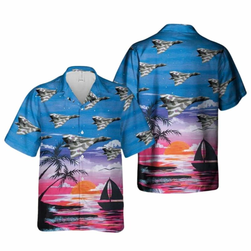 Royal Air Force Vulcan B2 Military Aircraft Hawaiian Shirt