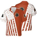 Sailor Jerry Dark Orange Star and Lines Hawaiian Shirt