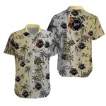 Sailor Jerry Yellow Gray Gradient Hawaiian Shirt