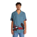 Samumenco Anime Superhero Hawaiian Shirt Front