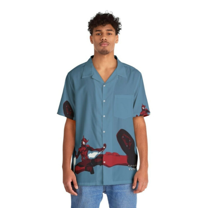 Samumenco Anime Superhero Hawaiian Shirt Front