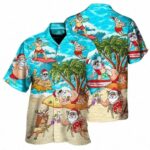 Santa Claus Party Beachwear Vacation Hawaiian Shirt