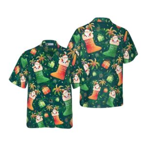 Santa Claus Tropical Delight Christmas Hawaiian Shirt