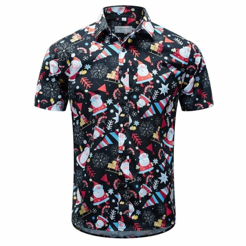 Santa Vacation Christmas Hawaiian Shirt