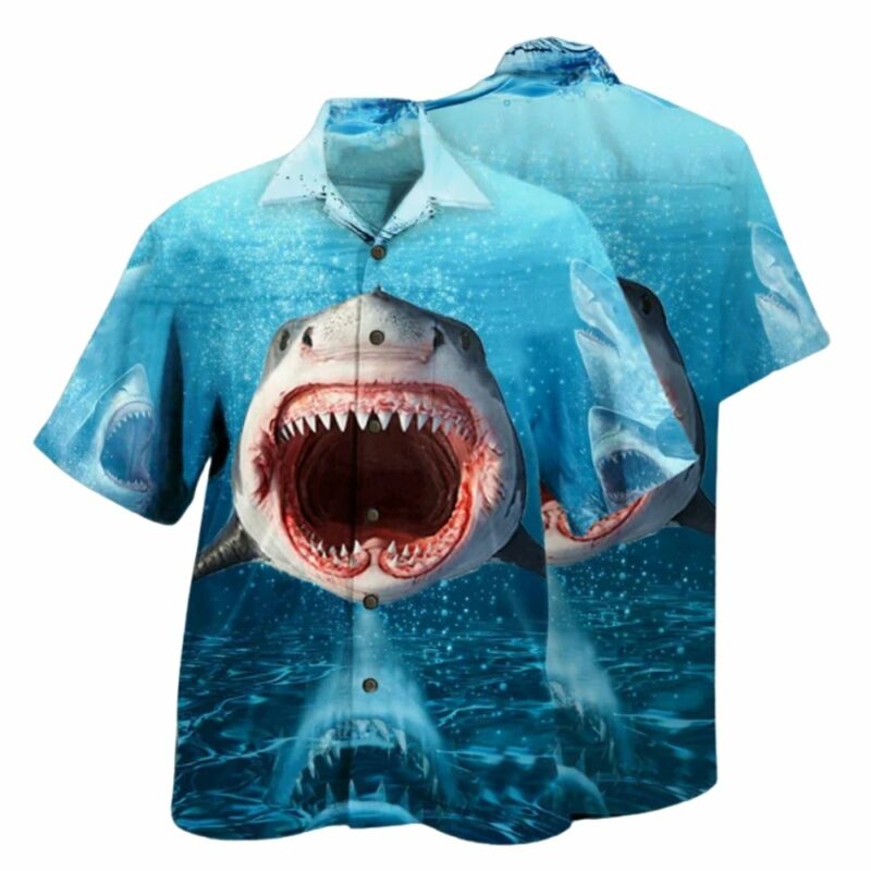 Shark Face Hawaiian Shirt