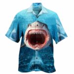 Shark Face Hawaiian Shirt Front