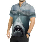 Shark Mouth Jaws Hawaiian Shirt Front