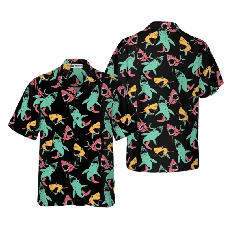 Shark Pattern Awesome Hawaiian Shirt