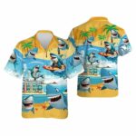 Shark Summer Time Hawaiian Shirt