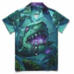 Shark Zombies Halloween Hawaiian Shirt Front 1